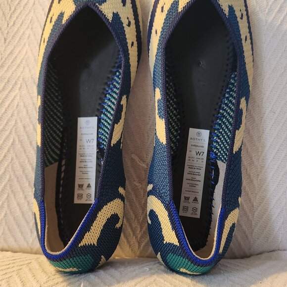 Rothy’s The Flat, Moroccan Blue 7 (NIB, RETIRED COLOR) - Picture 3 of 10